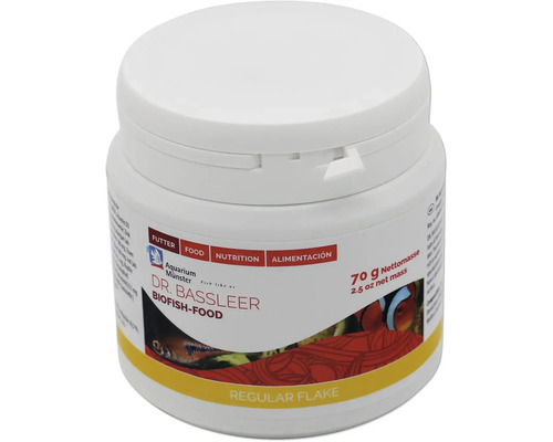 Aquariumfischfutter Aquarium Münster Dr. Bassleer Biofish Food Regular Flake 70 g Dr. Bassleer Biofish-Food Regular Flake Fischfutter, 70 Gramm