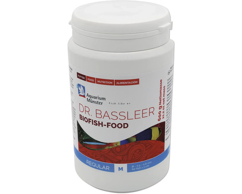 Dr. Bassleer Biofish-Food Regular M Aquarienfischfutter, 600 Gramm