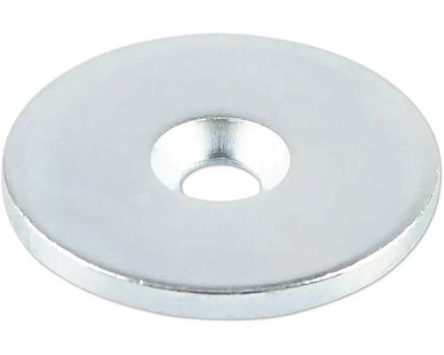 Gegenplatte für Magnete Edelstahl rund Ø 34 mm 2 Stück Scheibe aus Metall