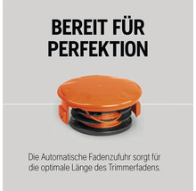 Trimmerfadenkopf mit automatischer Fadenverlängerung