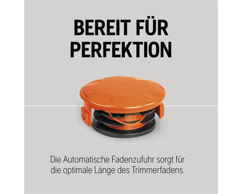 Trimmerfadenkopf mit automatischer Fadenverlängerung