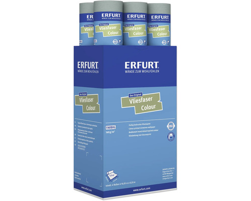Erfurt Vliesfaser Colour Tapetenpackung mit sechs Rollen