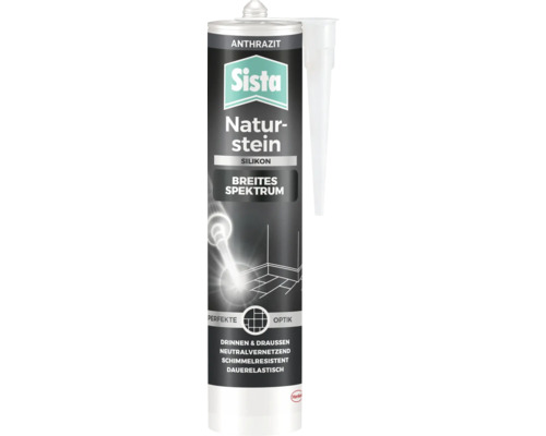 Sista Naturstein Silikon in Anthrazit