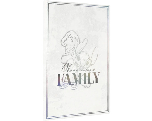 Illustration mit der Aufschrift 'Ohana means Family'