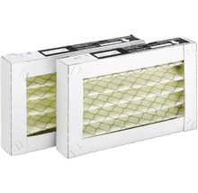 Zwei Zuluftfilter in weißer Rahmenkonstruktion