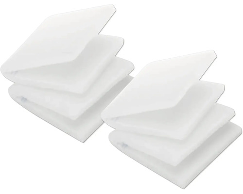 Zehnder Filtereinsatz G4 ComfoAir G90/G91 41/01 2 Stück 012034 Mehrere Stapel weißer Lackfilze für verschiedene Anwendungen