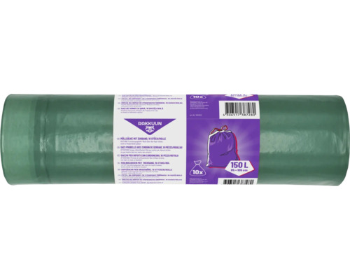 Rolle Müllsäcke mit Zugband, 10 Stück, 150 Liter