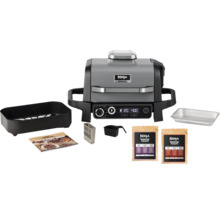Ninja Woodfire Elektrogrill mit Zubehör wie Auffangschale und Pellets