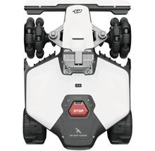 Aufsicht auf einen Mähroboter