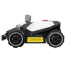 Mähroboter mit grobstolligen Reifen