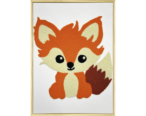 Dekoration Fuchs als Wandbild mit Rahmen