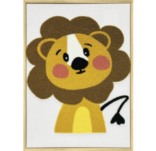 Gerahmtes Wandbild mit Löwenmotiv für Kinderzimmer