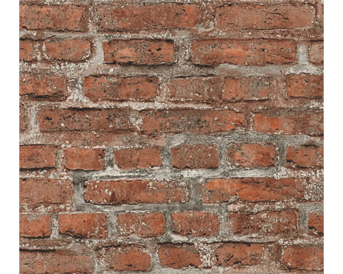 3D Pop.up Panel selbstklebend 39414-1 Steinmauer rot 2,50 x 0,52 m Tapete mit Backsteinmuster