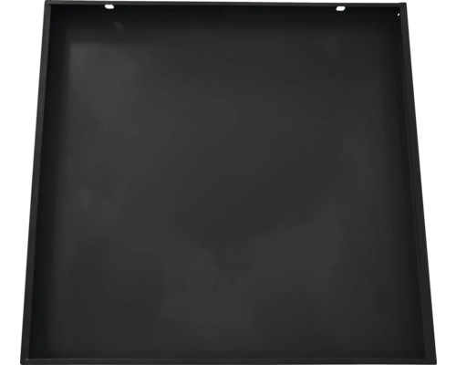Schwarze Pflanzgefäßunterschale aus Metall