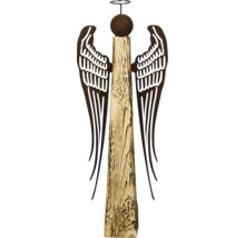 Dekorativer Engel aus Holz und Metall für den Innen- und Außenbereich