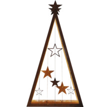 Dekorativer Weihnachtsbaum aus Metall mit Sternen