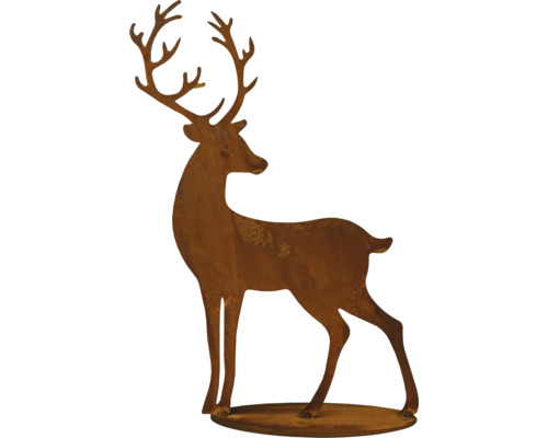 Dekorative Hirschfigur aus Metall