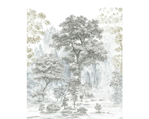 Tapete mit Waldlandschaftsmotiv