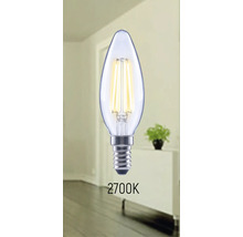 Kerzenlampe mit E14-Sockel und 2700 Kelvin