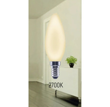 Kerzenlampe mit E14 Sockel und 2700 Kelvin Farbtemperatur