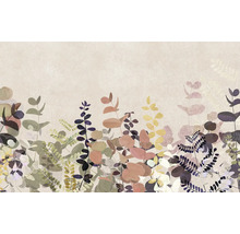Illustration mit Pflanzenmotiven für Wandgestaltung