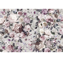 Blumentapete mit Rosen- und Pfingstrosenmuster