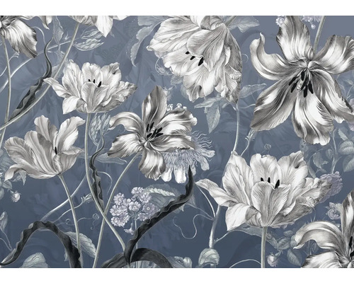 Blumentapete mit Tulpenmuster