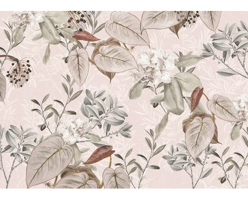 Dekorative Tapete mit floralem Pflanzenmuster