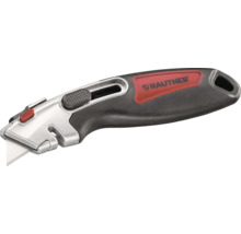 Cuttermesser mit ausfahrbarer Klinge und Rautner Logo