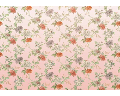 Blumentapete mit Rosenmuster