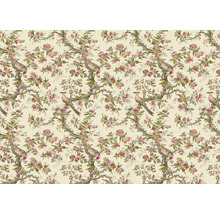 Tapete mit Vogel- und Blumenmuster
