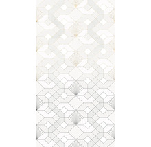 Tapete mit geometrischem Muster und Fächerdesign