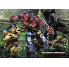 Transformers Aufstieg der Bestien Poster mit den Charakteren Optimus Prime, Bumblebee, Optimus Primal und Cheetor