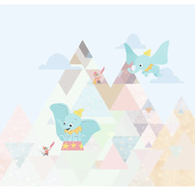 Tapete mit Elefanten und Dreiecksmuster