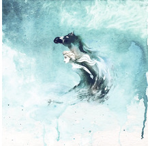 Aquarellbild von Elsa und einem Pferd