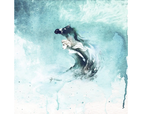 Aquarellbild von Elsa und einem Pferd