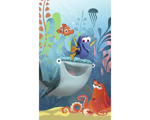 Illustration mit den Charakteren aus Findet Nemo im Ozean