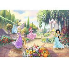 Illustration von Disney Prinzessinnen in einem Garten