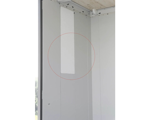 Isolierung Biohort für Gartenhaus Neo 2B mit Doppeltür Wandpaneel mit Ausschnitt