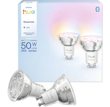Philips Hue Essential GU10 Lampe, White and Color Ambiance, 50 Watt