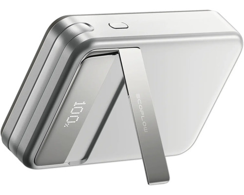 Tragbare Ecoflow Powerstation mit Display und Standfuß