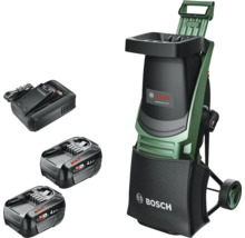 Bosch Akku Häcksler mit Akkus und Ladegerät