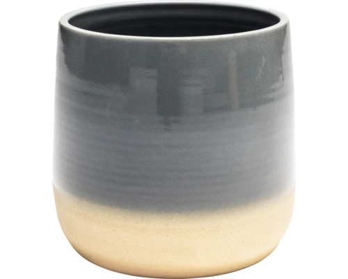 Blumentopf Lafiora Equivocal Keramik Ø 18 cm H 17 cm grau Keramik Pflanztopf für den Innenbereich