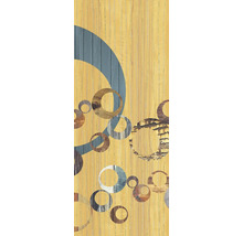 Dekorplatte mit Kreisdesign auf Holz