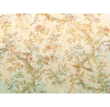 Tapete mit Blumenmuster und Vogelmotiven