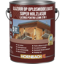 Holzlasur in einer Dose mit der Aufschrift Super Holzlasur und Hornbach Logo
