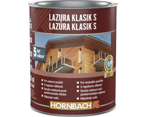 Holzlasur für den Außenbereich im Metalleimer