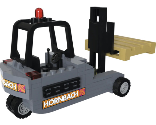Hornbach Gabelstapler Modell aus Bausteinen