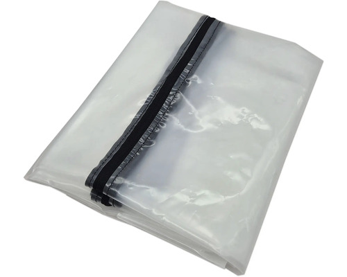 Transparente Schutzhülle mit Reißverschluss