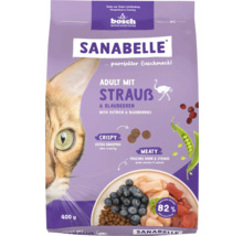 Sanabelle Adult mit Strauß und Blaubeeren Katzenfutter, 400 Gramm Packung